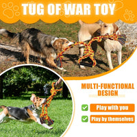 HKM-913043 Durable Dog Rope Tug Toy for Large Breeds – Interactive Chew Toy for Aggressive Chewers – Dental Cleaning and Tough Play