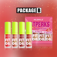 HKM-418259 Lip Gloss and Lipstick Set - 4 Hydrating Shades for High-Shine Finish, Lightweight & Non-Sticky Formula, Perfect for Daily Wear and Gifts