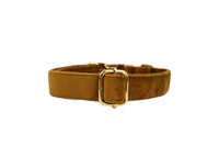 HKM-751187 Velvet Fabric Dog Collar with Accessories - Adjustable Sizes XS to XL, Includes Leash, Bow, Flower, Vest, and Poop Bag