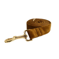 HKM-751187 Velvet Fabric Dog Collar with Accessories - Adjustable Sizes XS to XL, Includes Leash, Bow, Flower, Vest, and Poop Bag
