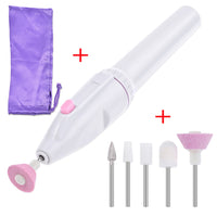 HKM-787859 Portable Electric Nail Polisher with Five Interchangeable Heads for Smooth Nail Care
