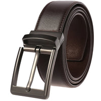 HKM-179155 Men's Leather Belt with Pin Buckle - Model LY35-21785-3