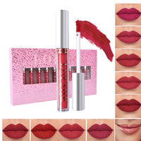 HKM-712019 10 Color Matte Non-Stick Cup Lip Glaze Set - Waterproof, Long-Lasting Lipstick Collection