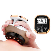 HKM-409875 Pearl White Gua Sha Tool with Adjustable Voltage and Compact Design