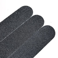 HKM-983315 Double-Sided Black Veneer Nail File Strips - 17.8cm Wood and Sandpaper Manicure Tool