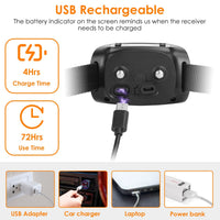 HKM-720211 2-in-1 Wireless GPS Dog Fence Tracker with 32-2887FT Range - Waterproof GPS Dog Collar for Small to Large Dogs