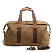 HKM-629715 Retro Canvas Sports Duffle Bag with Zipper Closure - Lightweight & Durable Travel Tote in Multiple Colours
