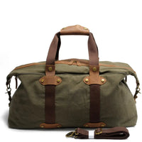 HKM-629715 Retro Canvas Sports Duffle Bag with Zipper Closure - Lightweight & Durable Travel Tote in Multiple Colours