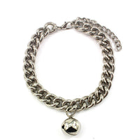 HKM-044627 Monochrome Aluminum Dog Collar for Small to Medium Breeds - Silver and Gold Options