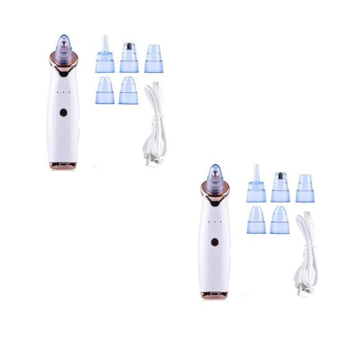 HKM-677971 Electric Blackhead Remover with 5 Suction Heads, Acne Treatment & Skin Rejuvenation Device