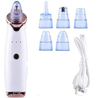 HKM-677971 Electric Blackhead Remover with 5 Suction Heads, Acne Treatment & Skin Rejuvenation Device