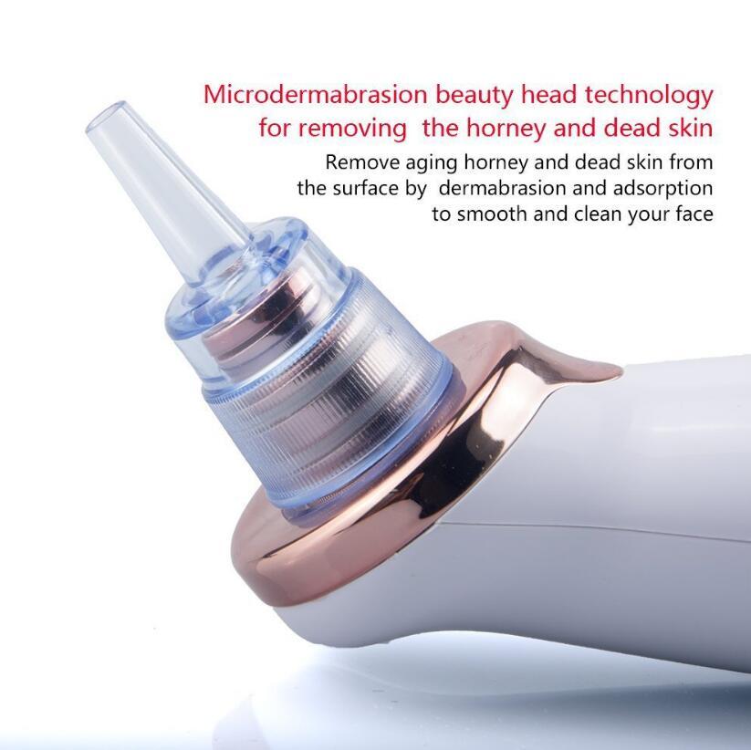 HKM-677971 Electric Blackhead Remover with 5 Suction Heads, Acne Treatment & Skin Rejuvenation Device