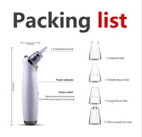 HKM-677971 Electric Blackhead Remover with 5 Suction Heads, Acne Treatment & Skin Rejuvenation Device