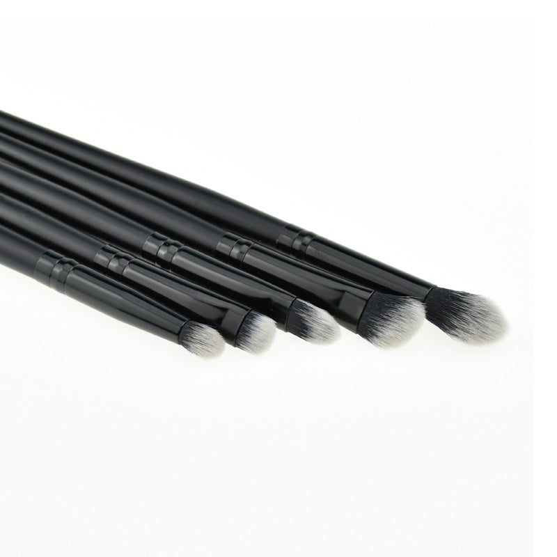 HKM-545875 Small 5-Piece Eye Makeup Brush Set for Eyeshadow, Contouring, and Concealing