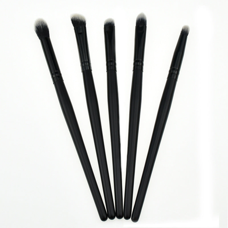 HKM-545875 Small 5-Piece Eye Makeup Brush Set for Eyeshadow, Contouring, and Concealing