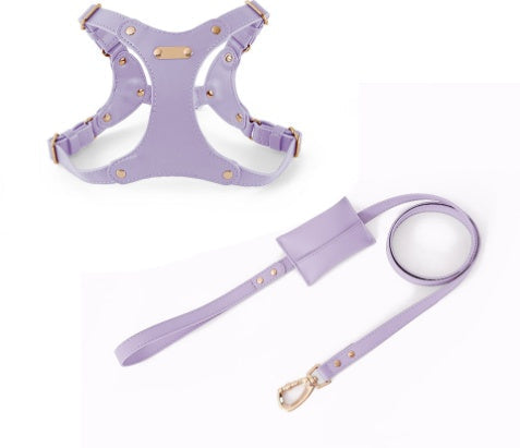 HKM-125139 Leather Dog Chest Harness in Various Colors and Sizes