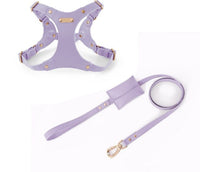 HKM-125139 Leather Dog Chest Harness in Various Colors and Sizes