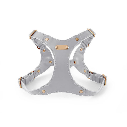 HKM-125139 Leather Dog Chest Harness in Various Colors and Sizes