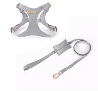 HKM-125139 Leather Dog Chest Harness in Various Colors and Sizes