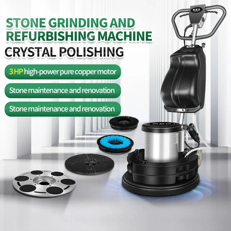 KTX-108883 3HP 175rpm Single Brush Walk-Behind Floor Washing Machine for Commercial Use