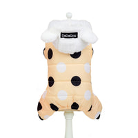 HKM-574547 Cotton Casual Coat with Big Polka Dots for All Genders