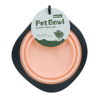 HKM-022867 Portable Candy Color Dog Folding Bowl for Travel, Pet Feeding, and Water Drinking Cup for Small and Large Animals
