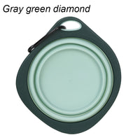 HKM-022867 Portable Candy Color Dog Folding Bowl for Travel, Pet Feeding, and Water Drinking Cup for Small and Large Animals