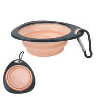 HKM-022867 Portable Candy Color Dog Folding Bowl for Travel, Pet Feeding, and Water Drinking Cup for Small and Large Animals