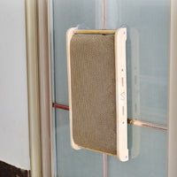 HKM-986451 Vertical Cat Scratcher - Solid Wood Design with Corrugated Paper, 1000g