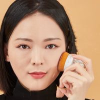 HKM-577491 High-Density Foundation Brush with Lid for Makeup Beginners, 7cm Total Length