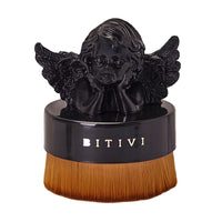 HKM-577491 High-Density Foundation Brush with Lid for Makeup Beginners, 7cm Total Length