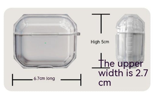 KTX-877011 Transparent Drop-Resistant TPU Silicone Protective Case for AirPods – Multiple Colors Available