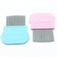 HKM-069843 Pet Dog Comb for Flea Removal and Fluffy Hair Care ¨C Needle and Row Design for Gentle Knot Detangling