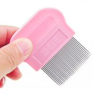 HKM-069843 Pet Dog Comb for Flea Removal and Fluffy Hair Care ¨C Needle and Row Design for Gentle Knot Detangling
