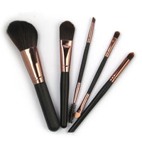 HKM-805715 Blush Eye Shadow Brush Set with 5 Nylon Bristle Brushes in OPP Bag