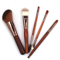 HKM-805715 Blush Eye Shadow Brush Set with 5 Nylon Bristle Brushes in OPP Bag