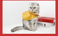 HKM-720275 Cozy Red Cloak for Cats - Acrylic New Year Pet Outfit with Envelope