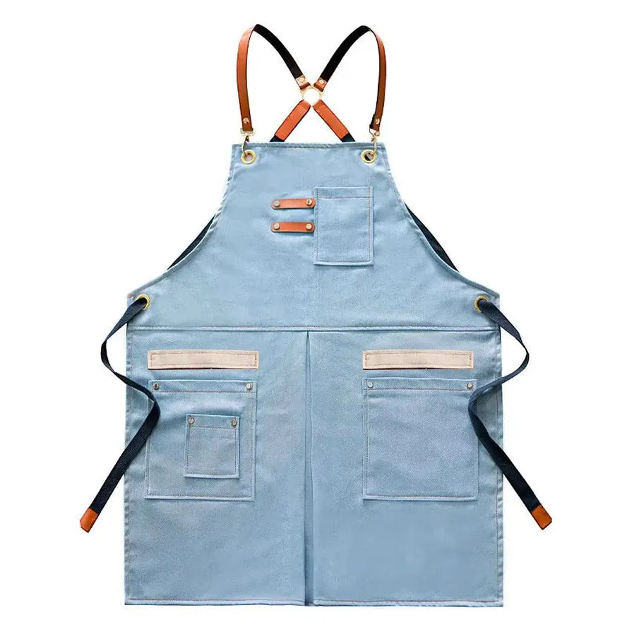 KTX-553427 Stylish Eco-Friendly Cowboy Apron for Hairdressers, Baristas, and Florists