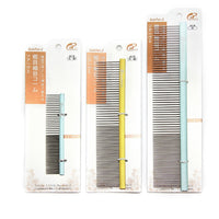 HKM-904851 Colorful Stainless Steel 1mm Dog Grooming Comb for Shedding and Detangling Pet Hair