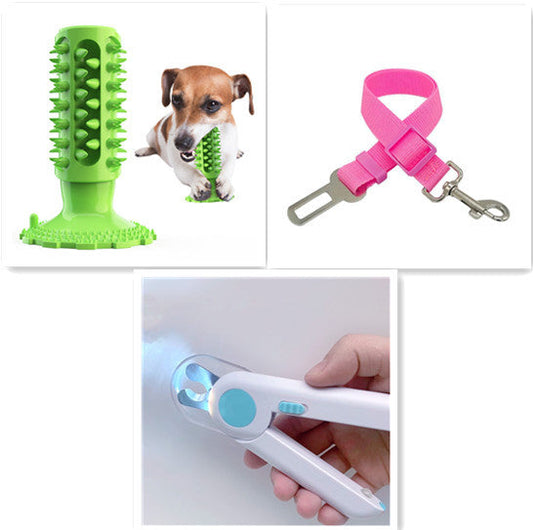 HKM-807827 Dog Toothbrush Sucker Molar Stick for Effective Dental Care - TPR Material, Assorted Colors
