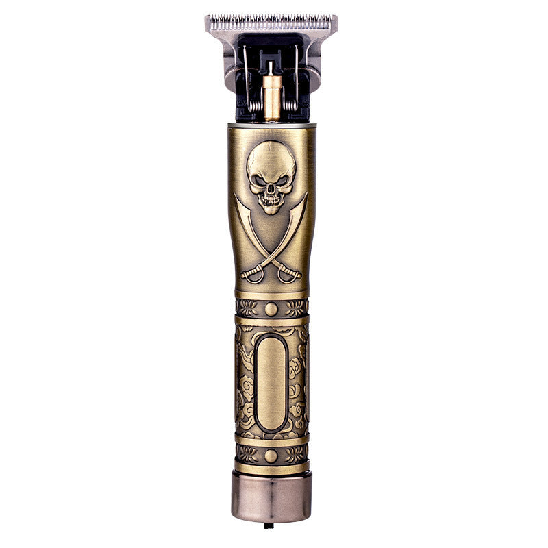 HKM-667155 Skull Head Rechargeable Hair Clipper with USB Charging