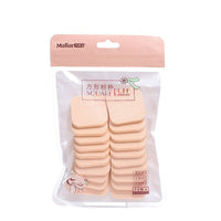 HKM-870099 Square Cotton Pads - 20 Pieces, Soft SBR Material, 3.8cm x 3.8cm, Ideal for Makeup Application
