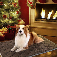HKM-084947 Self-Heating Non-Slip Pet Mat for Dogs and Cats - Warm Thermal Blanket for Indoor and Outdoor Use, Washable & Durable
