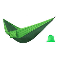 HKM-022547 Portable Double Backpacking Hammock - Nylon Parachute for Outdoor Adventures