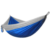 HKM-022547 Portable Double Backpacking Hammock - Nylon Parachute for Outdoor Adventures