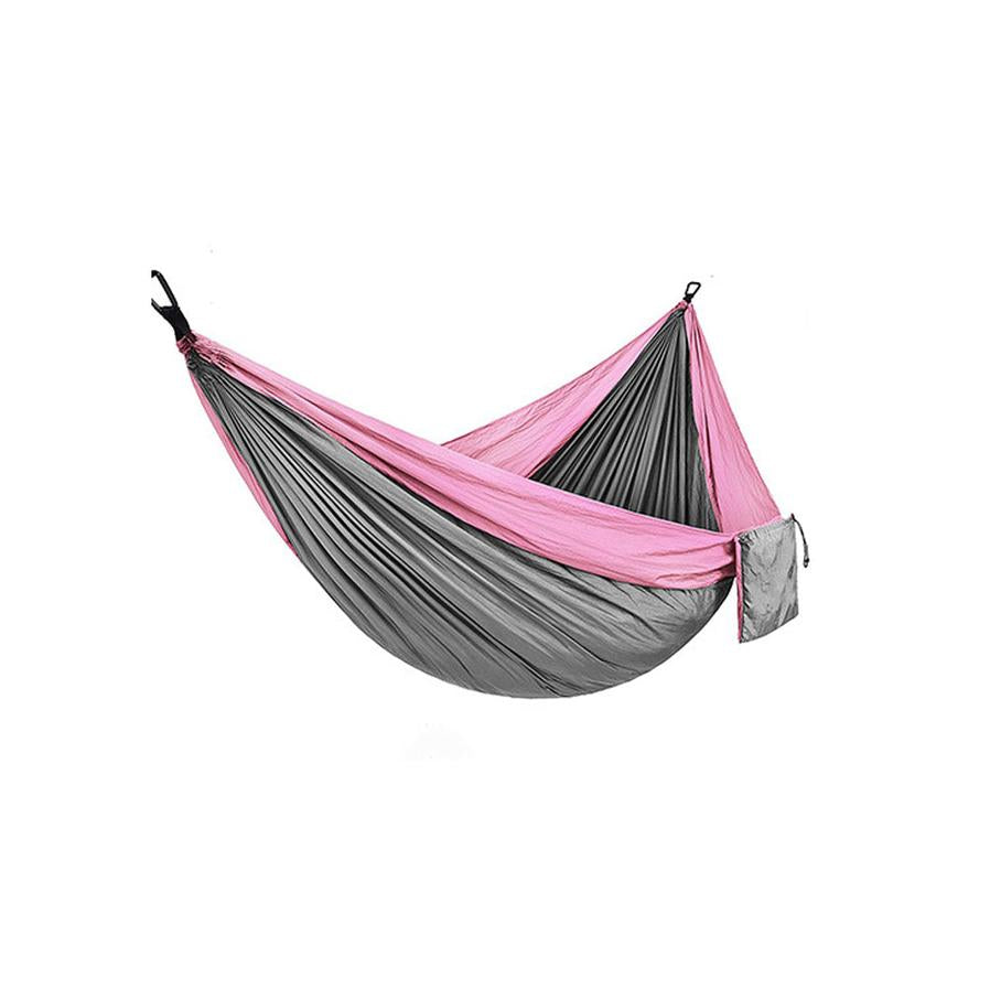 HKM-022547 Portable Double Backpacking Hammock - Nylon Parachute for Outdoor Adventures