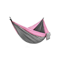 HKM-022547 Portable Double Backpacking Hammock - Nylon Parachute for Outdoor Adventures