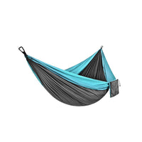 HKM-022547 Portable Double Backpacking Hammock - Nylon Parachute for Outdoor Adventures