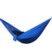 HKM-022547 Portable Double Backpacking Hammock - Nylon Parachute for Outdoor Adventures