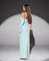 HKM-843411 Elegant Green Maxi Dress for Women - Style EZ25141